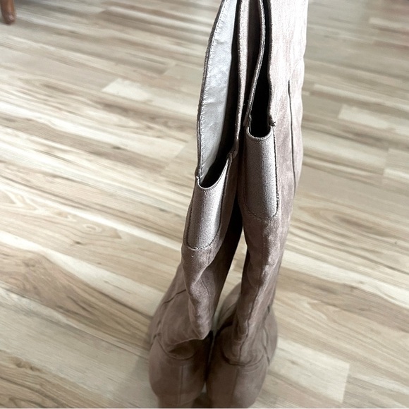 a.n.a. Thigh High Tan Boots - Picture 4 of 5